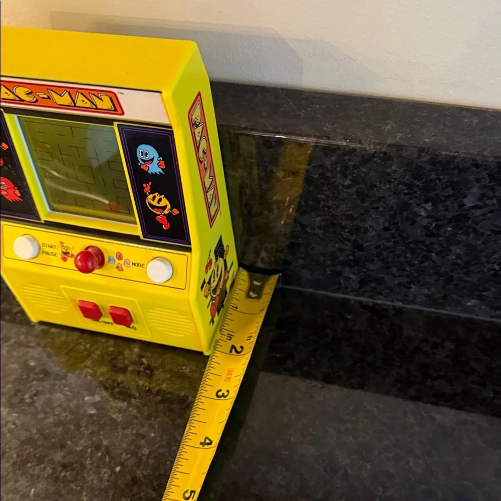 Pac Man Retro Handheld Arcade Game - Yellow Tested Works Bandai Namco